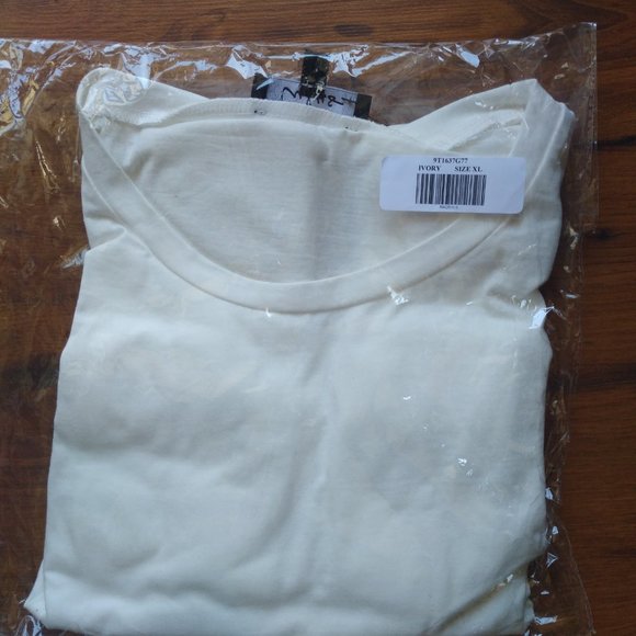 SALE $ NWT Lulu’s Always Choose You White Cropped Muscle Tank Top. XL - Picture 7 of 7